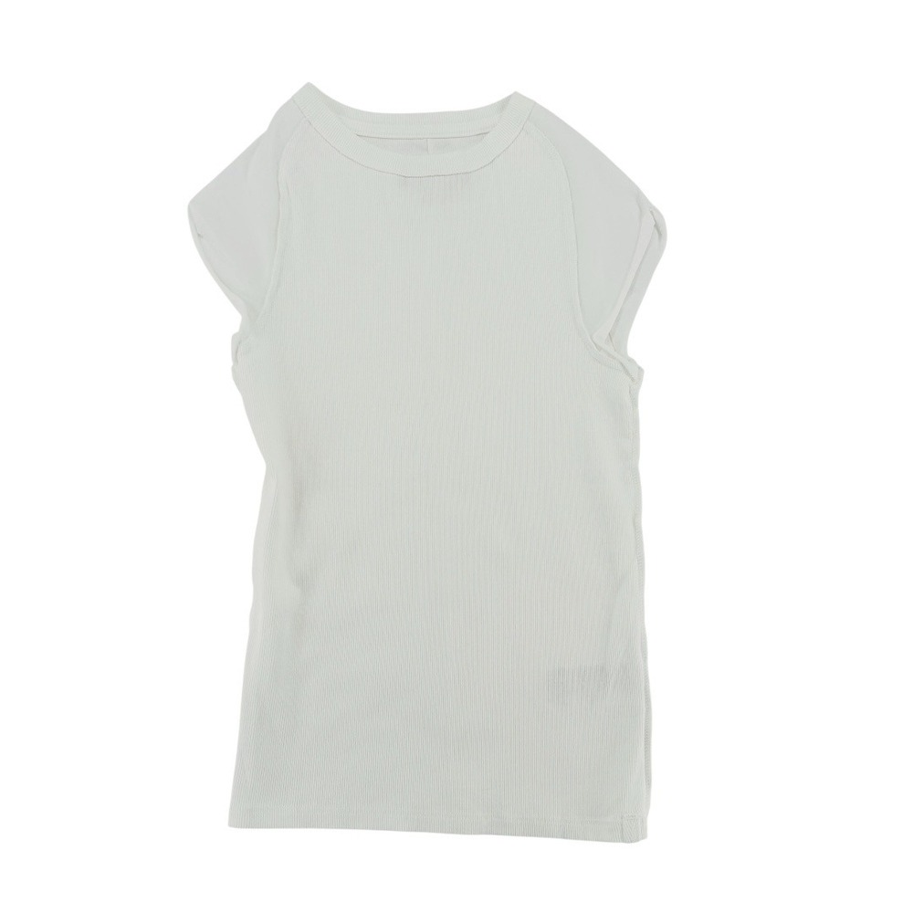We The Free Ribbed Muscle Tee Ivory Sleeveless‎ Top NWOT